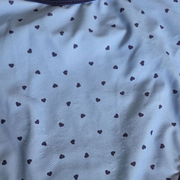 Forever 21 Blue Heart One Piece Swim Wear Medium - Picture 15 of 16